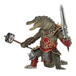 NWT Papo Crocodile Warrior Figurine